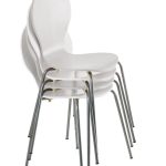 Sedia impilabile Baldo, colore bianco 1