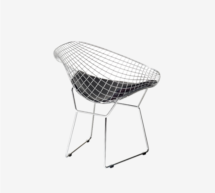 Sedia Diamente Con Cuscino In Ecopelle |creastore