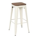 Sgabello HIGHT URAL 78 -Powdercoating WHITE 1