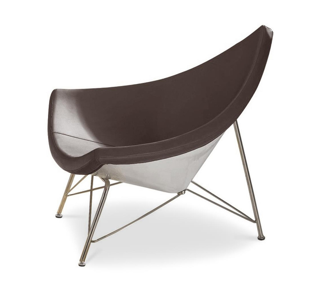 Sedia Bauhaus Avocado In Pelle Creastore marrone scuro