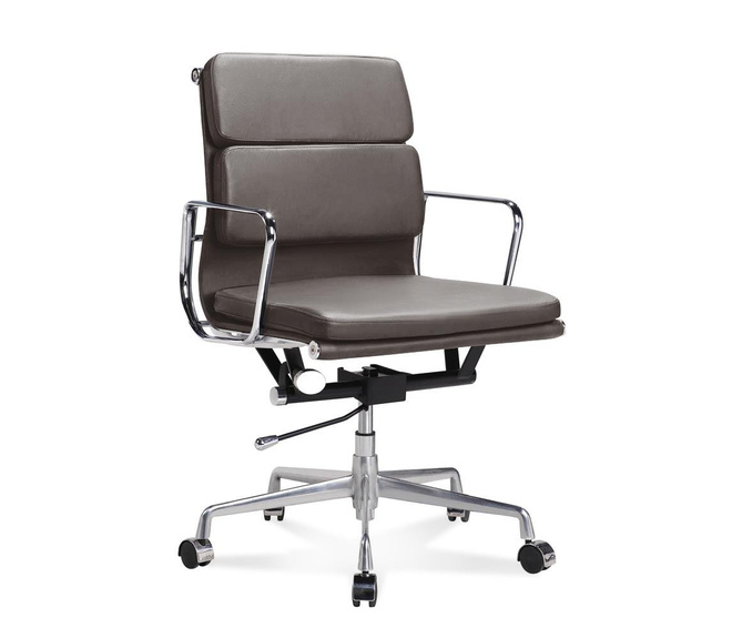 Sedia Bauhaus Da Ufficio Eames Confident Creastore marrone scuro