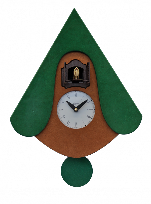 Orologio con cucù tetto colorato Giovanni Pirondini