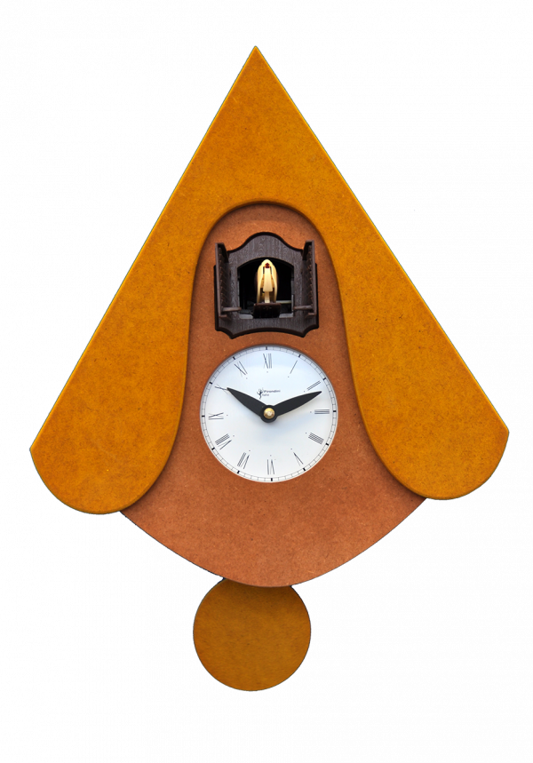 Orologio con cucù tetto colorato Giovanni Pirondini