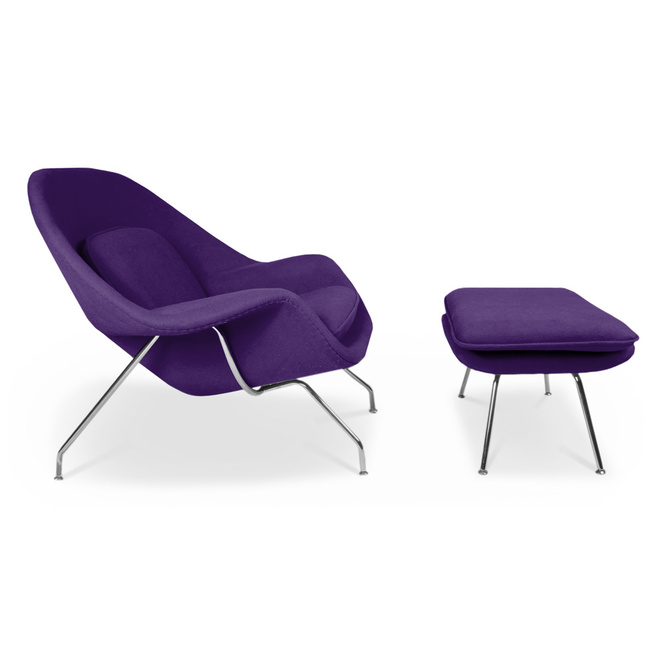poltrona stomp con pouf bacca