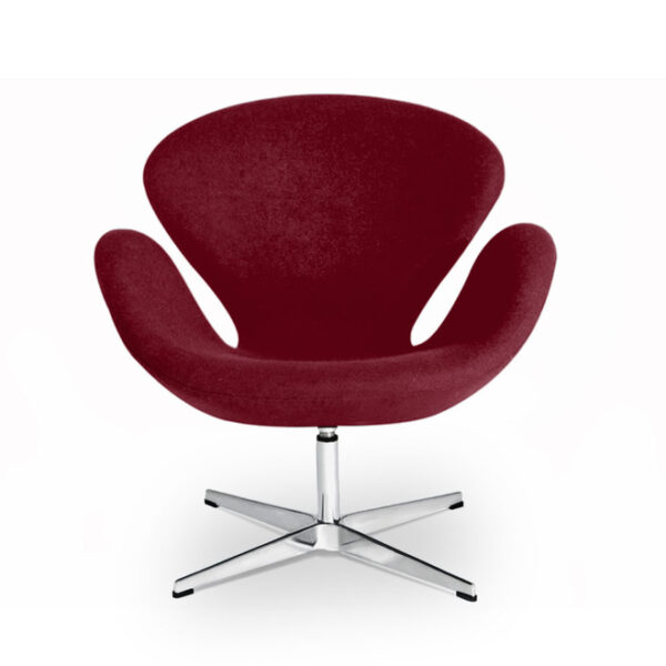 sedia pappilon colore rosso scuro